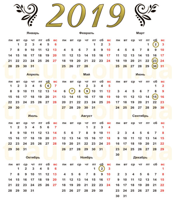 Батьківські суботи у 2019 році